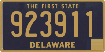 DE license plate 923911