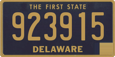 DE license plate 923915