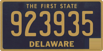 DE license plate 923935