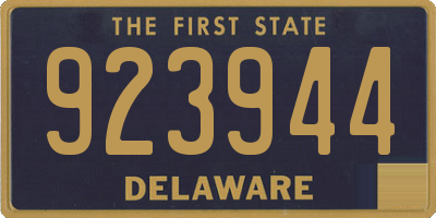 DE license plate 923944