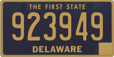 DE license plate 923949