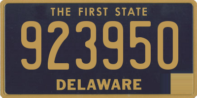 DE license plate 923950