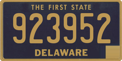 DE license plate 923952