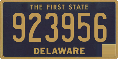DE license plate 923956