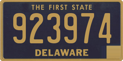DE license plate 923974
