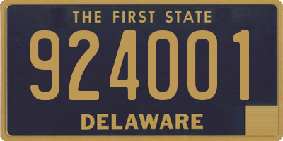 DE license plate 924001