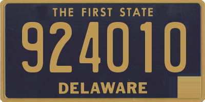 DE license plate 924010
