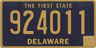 DE license plate 924011
