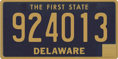 DE license plate 924013