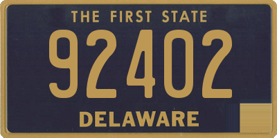 DE license plate 92402