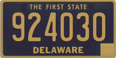 DE license plate 924030