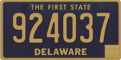 DE license plate 924037