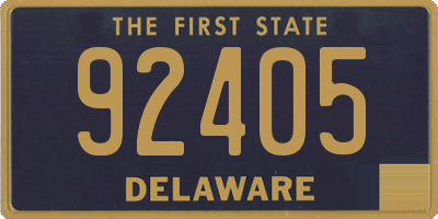 DE license plate 92405