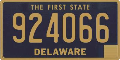 DE license plate 924066