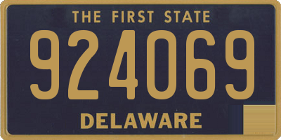DE license plate 924069