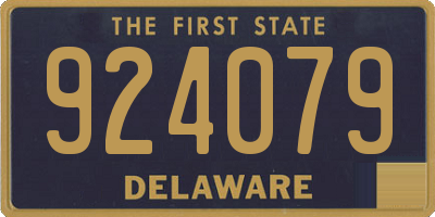 DE license plate 924079