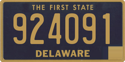 DE license plate 924091