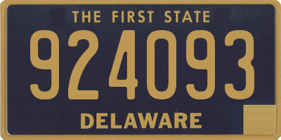 DE license plate 924093