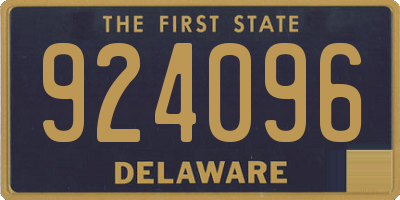 DE license plate 924096