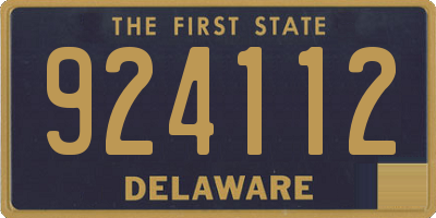 DE license plate 924112