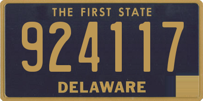DE license plate 924117
