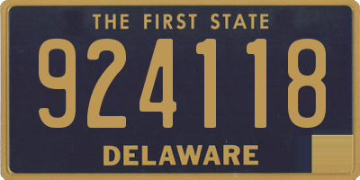 DE license plate 924118