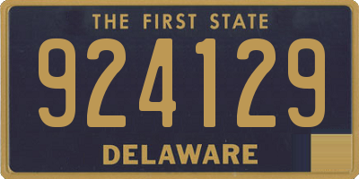 DE license plate 924129