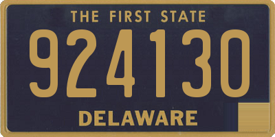 DE license plate 924130