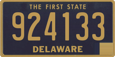DE license plate 924133
