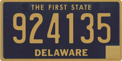 DE license plate 924135