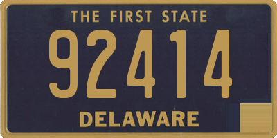 DE license plate 92414