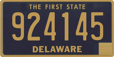 DE license plate 924145