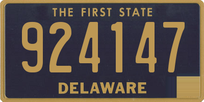 DE license plate 924147