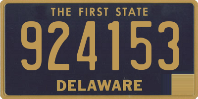 DE license plate 924153