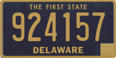 DE license plate 924157