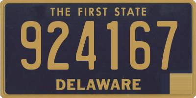 DE license plate 924167