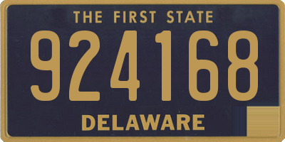 DE license plate 924168