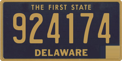 DE license plate 924174