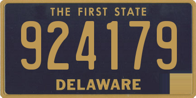 DE license plate 924179