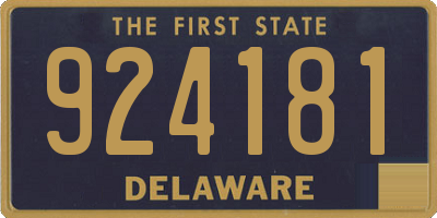 DE license plate 924181