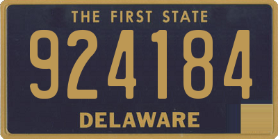 DE license plate 924184