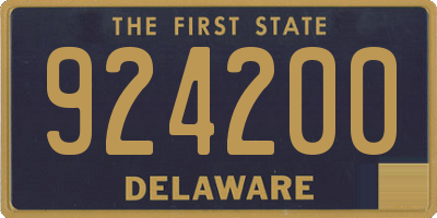 DE license plate 924200