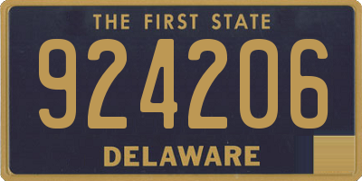 DE license plate 924206