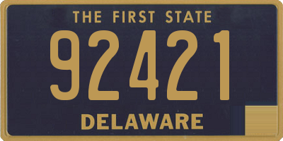 DE license plate 92421