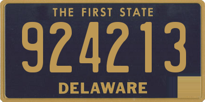 DE license plate 924213