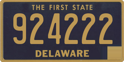 DE license plate 924222