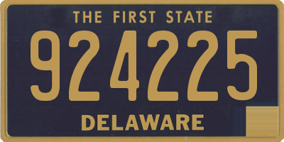 DE license plate 924225