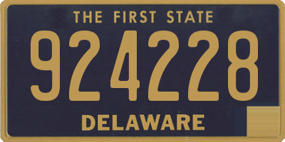 DE license plate 924228