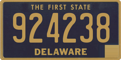 DE license plate 924238