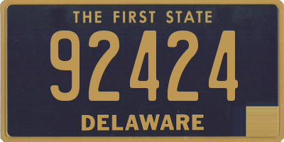 DE license plate 92424